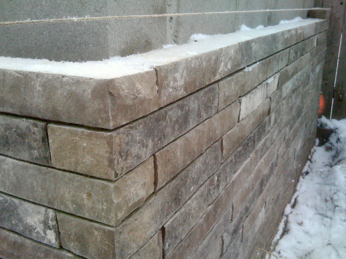 Stone Wall Cladding, a stone masonry project in or near London Ontario by O'Connor Stone & Landscape, your local contractor.